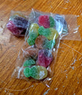 Gomitas frutas azúcar